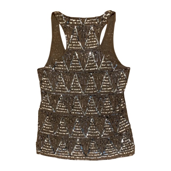 W118 by Walter Baker beaded and sequin racerback tank top Medium NWOT - Picture 3 of 11